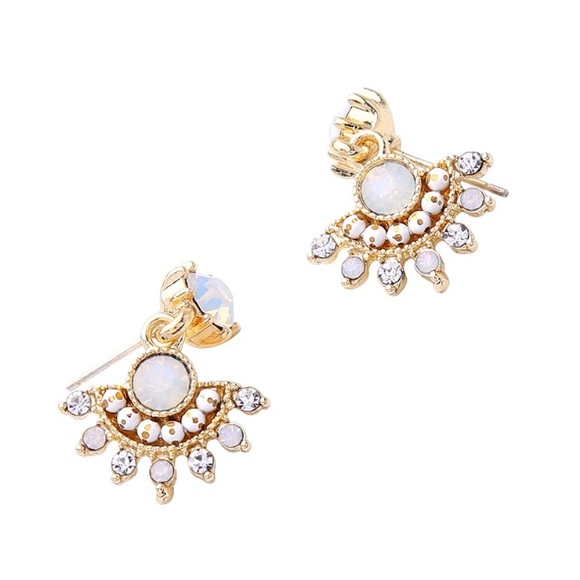 925 vintage boho crystal earrings - Picture 4 of 6